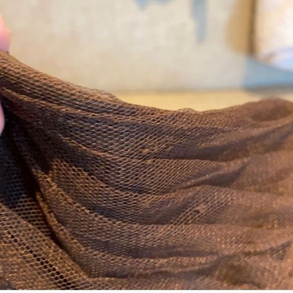 Alfred Angelo Chocolate Brown Strapless Tulle Formal Dress Size 10 - Picture 7 of 15